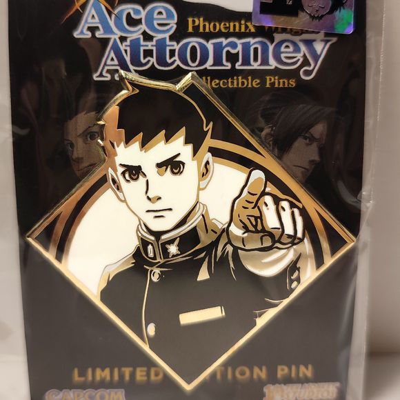 Ace Attorney Phoenix Wright Ryunosuke Naruhodo Enamel Pin Official Collectible - Picture 1 of 3